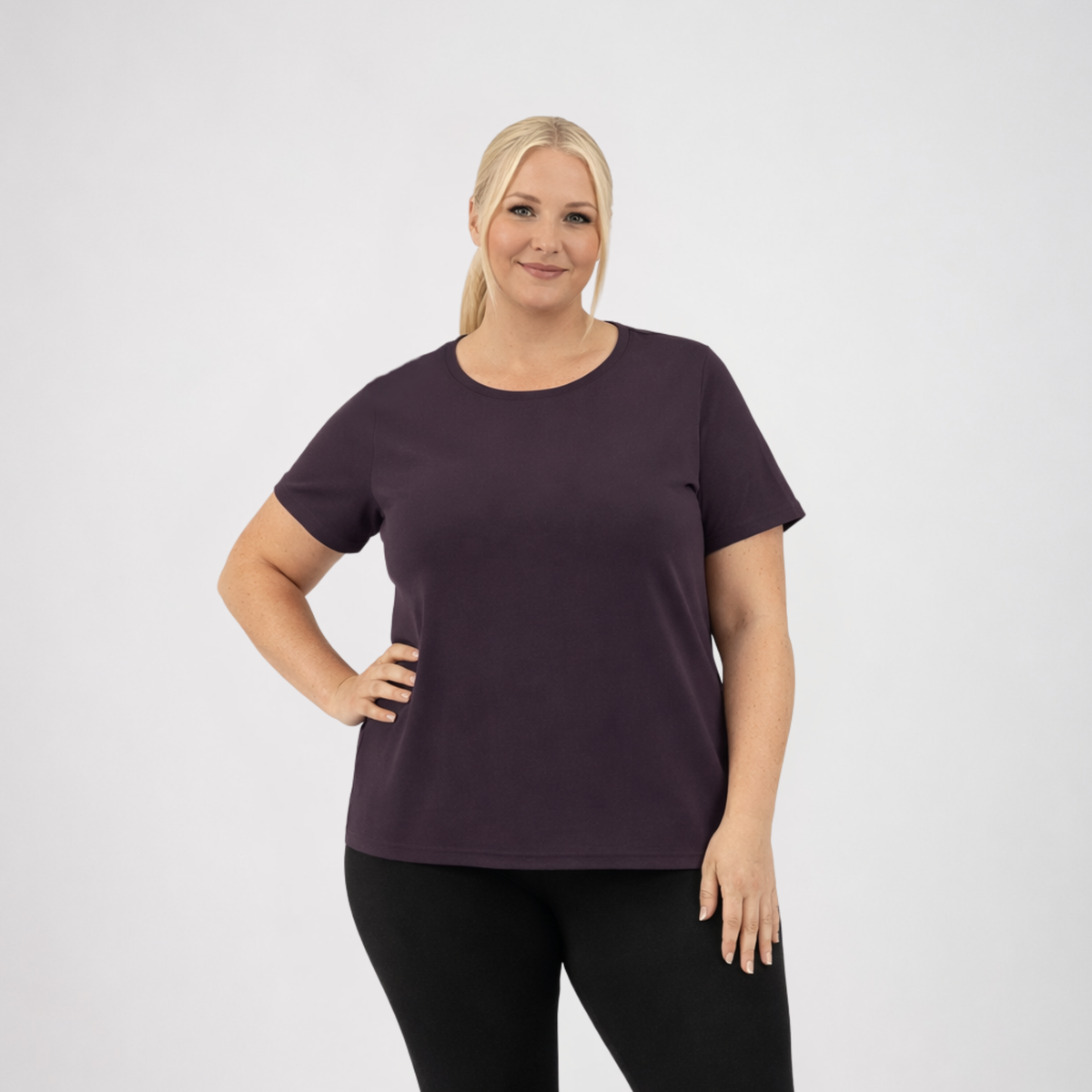 CORE TRAINER TEE - SMOKED PLUM