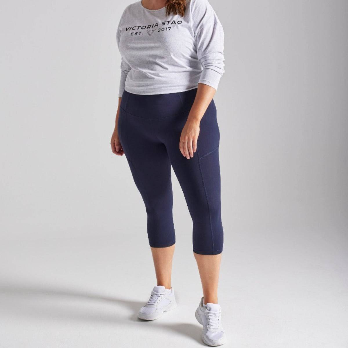 CORE 3/4 LENGTH LEGGINGS - NAVY