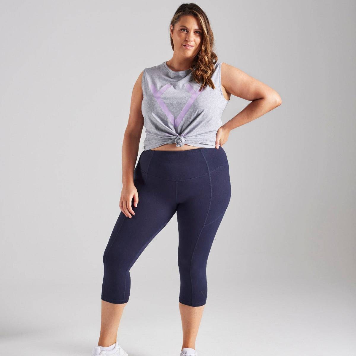 CORE 3/4 LENGTH LEGGINGS - NAVY