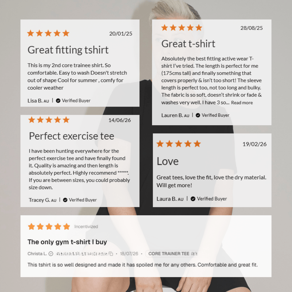 CORE TRAINER TEE - BLACK