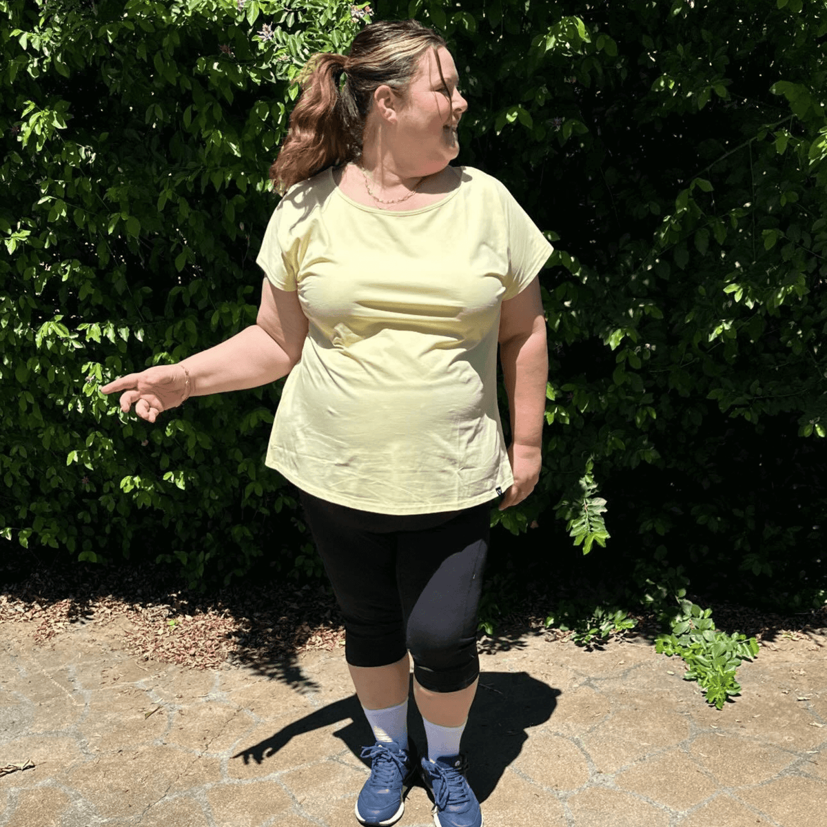 CORE CAP SLEEVED TEE - LEMON SORBET