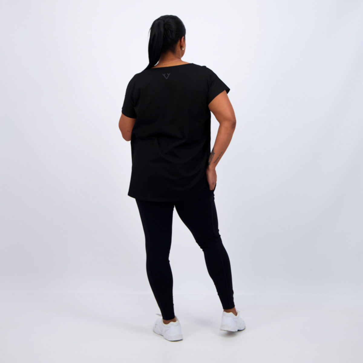 CORE CAP SLEEVED TEE - BLACK V3