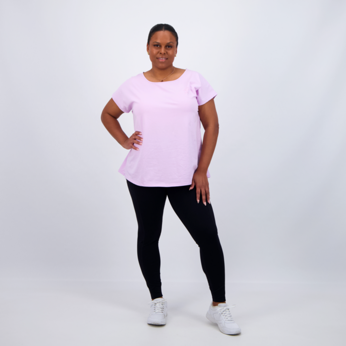 CORE CAP SLEEVED TEE - LILAC