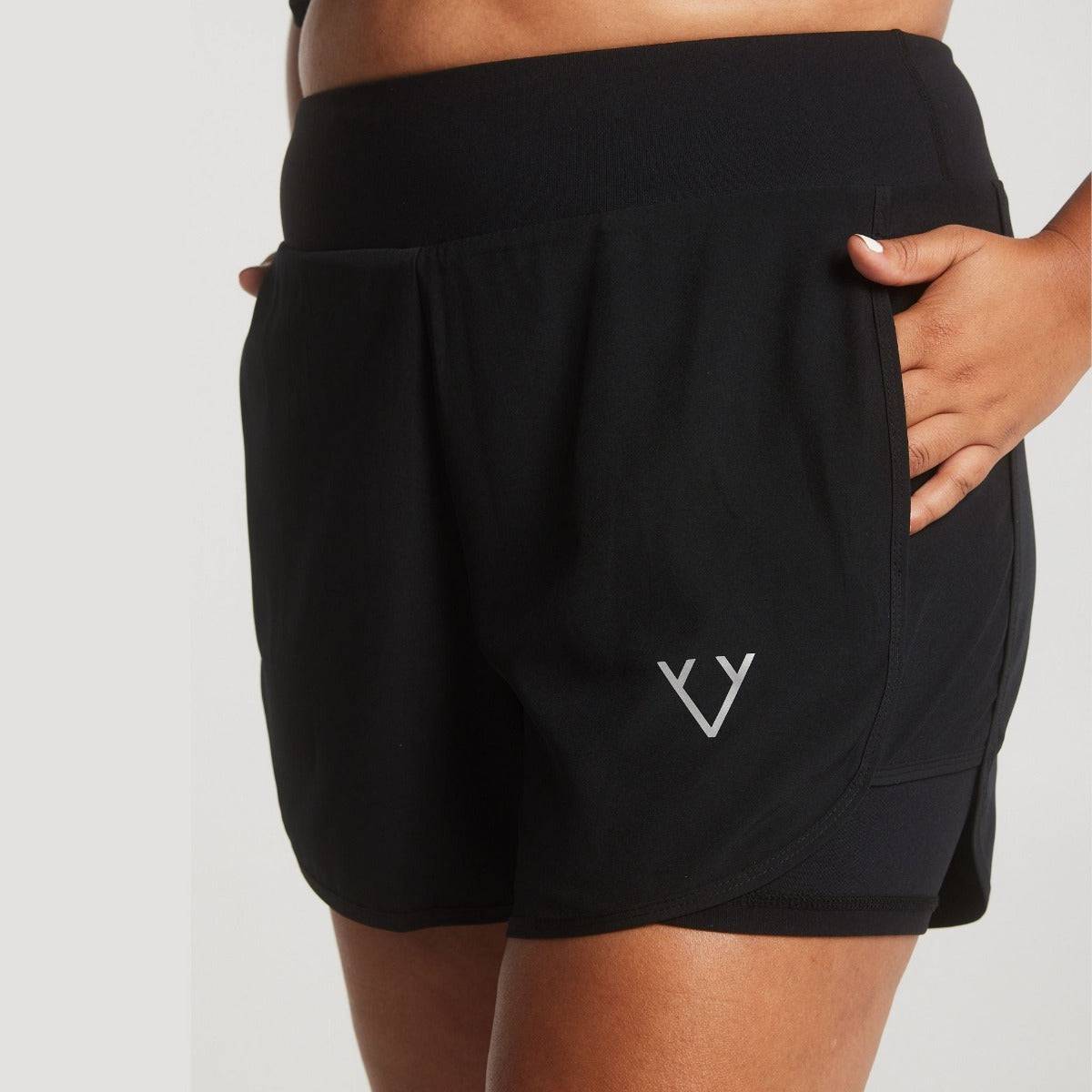 Victoria Stag's Core Running Shorts that has Extra Stomach Support