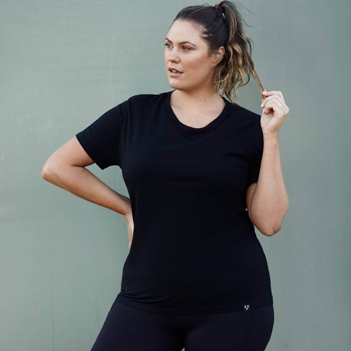 Women s Gym Activewear Trainer Tee Victoria Stag