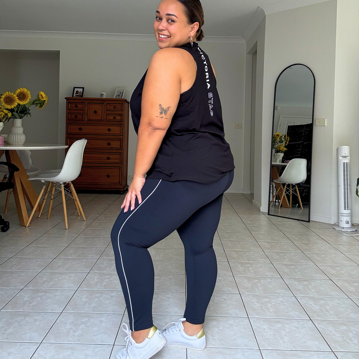 CORE 7/8 LENGTH LEGGINGS - MOTION BLACK