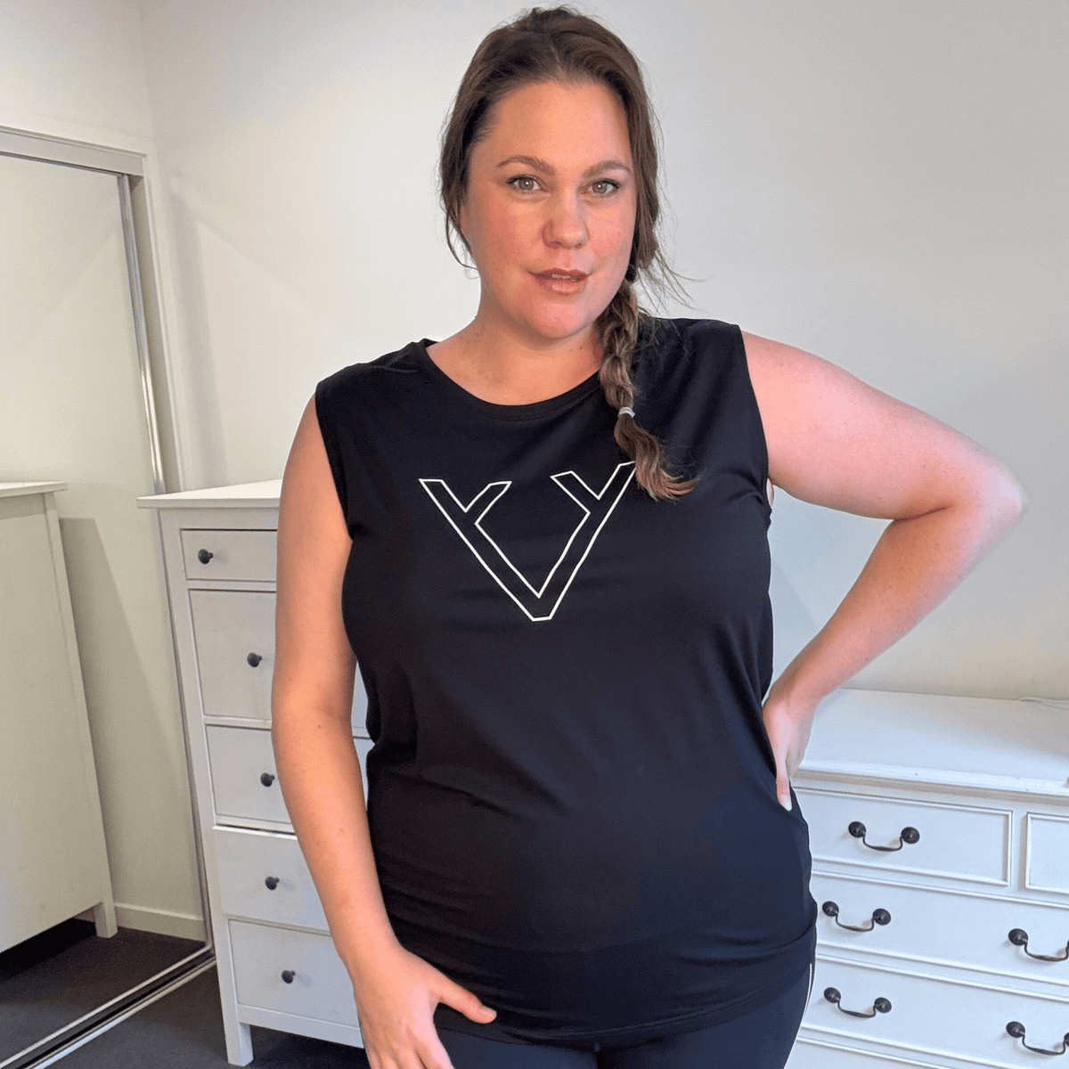 CORE MUSCLE TANK - MOTION BLACK