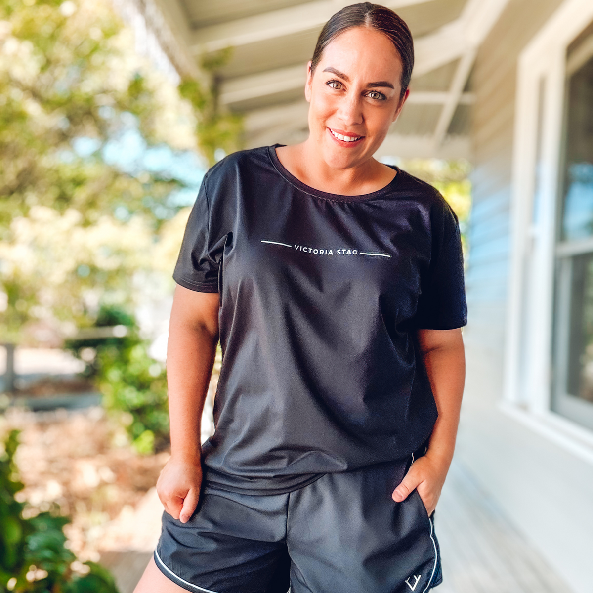 CORE TRAINER TEE - MOTION BLACK