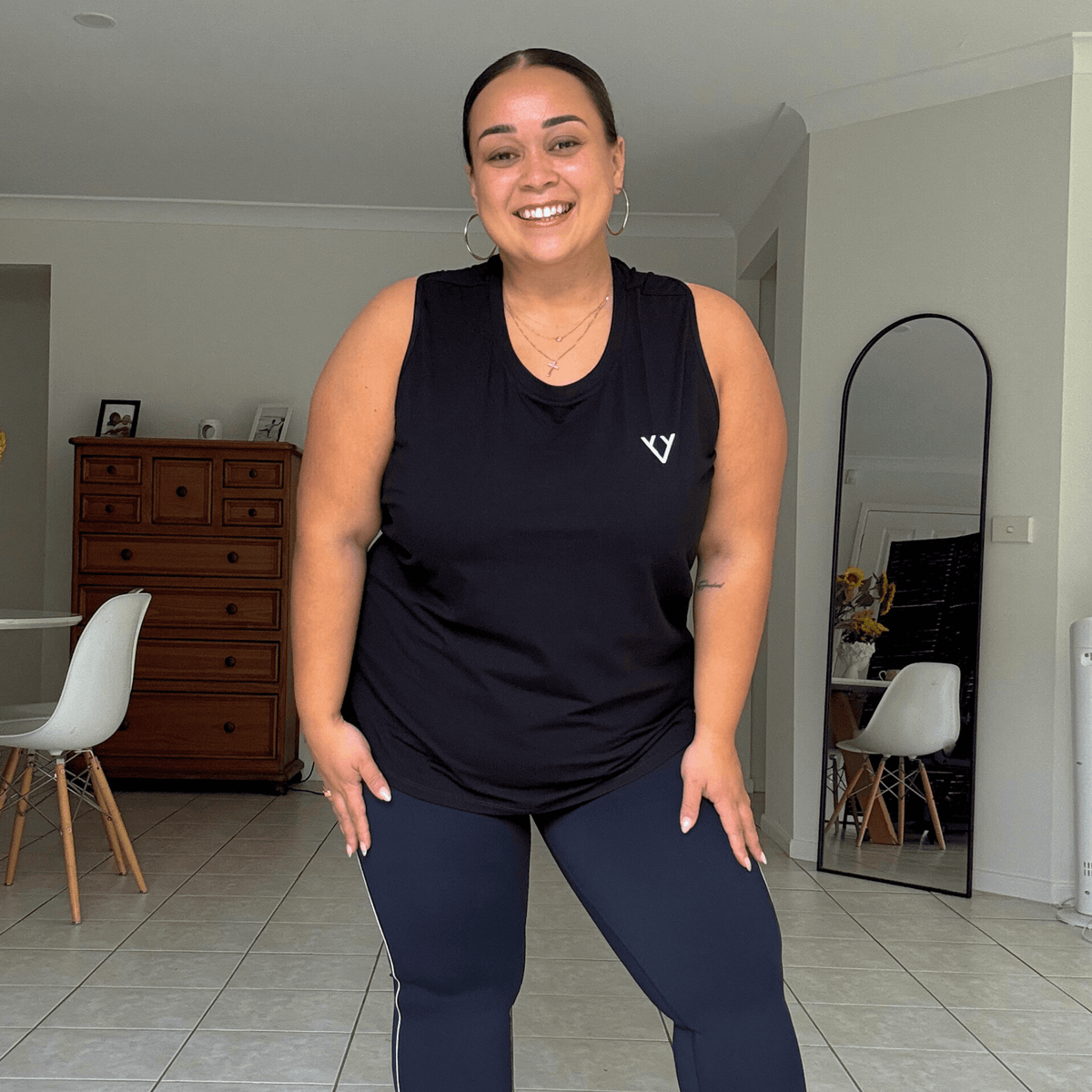 CORE WORKOUT TANK -  MOTION BLACK