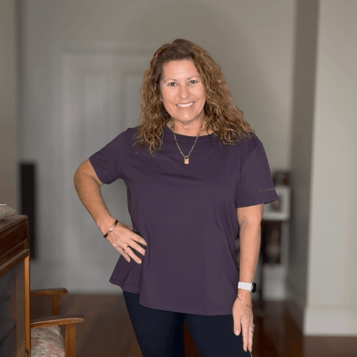 CORE TRAINER TEE - SMOKED PLUM
