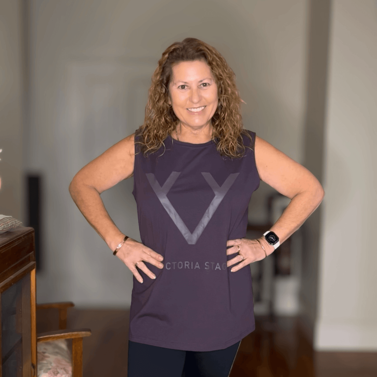 CORE MUSCLE TANK - SMOKED PLUM